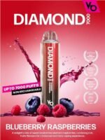 BLUEBERRY RASPBERRIES vapes bars diamond 7000 in Dubai