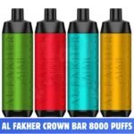 CROWN BAR Vape 8000 Puffs 5% Disposable Price in UAE. CROWN BAR 8000 Puffs Disposable Vape Shop in Dubai. Al fakher vape in Dubai