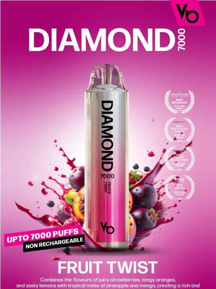 FRUIT TWIST vapes bars diamond 7000 in Dubai