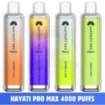 HAYATI PRO MAX Vape Disposable Vape Price in UAE. HAYATI Pro Max 4000 Puffs 20MG Non Rechargeable Vape Shop in Dubai