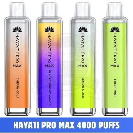 HAYATI PRO MAX Vape Disposable Vape Price in UAE. HAYATI Pro Max 4000 Puffs 20MG Non Rechargeable Vape Shop in Dubai