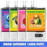 IDRAW 14000 Puffs 20MG Type C Rechargeable Vape in Dubai. IDRAW Superbox 14000 Puffs 2% 24ml Disposable Vape Shop in UAE