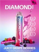 JUICY GRAPE BERRIES vapes bars diamond 7000 in Dubai