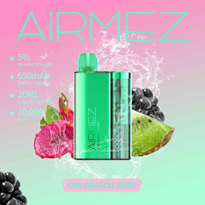 KIWI DRAGON BERRY AIRMEZ 10000 Puffs Disposable Vape in Dubai