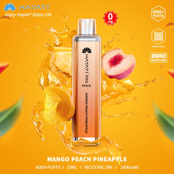 MANGO PEACH PINEAPPLE hayati pro max 4000 puffs