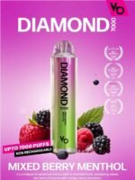 MIXED BERRY MENTHOL vapes bars diamond 7000 in Dubai