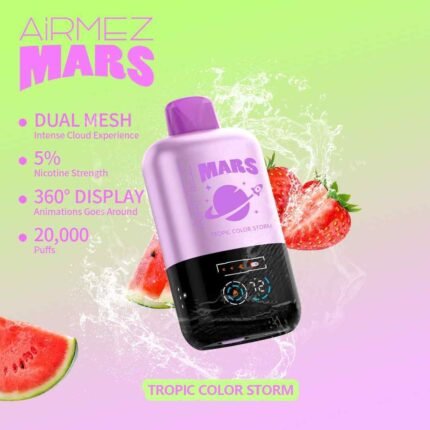 TROPIC COLOR STROM AIRMEZ Mars 20000 Puffs 50mg Disposable Vape