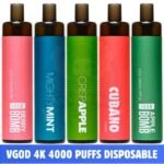 VGOD 4K 4000Puffs 2% & 5% Disposable Vape shop in UAE. VGOD 4000 Puffs Disposable Vape 20mg & 50mg available now in Dubai