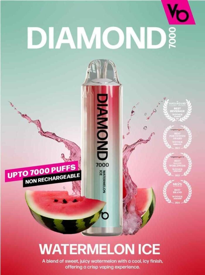 WATERMELON ICE vapes bars diamond 7000 in Dubai