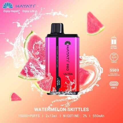 HAYATI Pro Ultra 15000 Puffs Price in Dubai WATERMELON SKITTLES