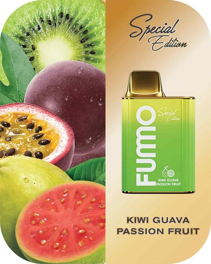 KIWI PASSION FRUIT GUAVA FUMMO KING 6000 Puffs 2% Disposable Vape Price in Dubai