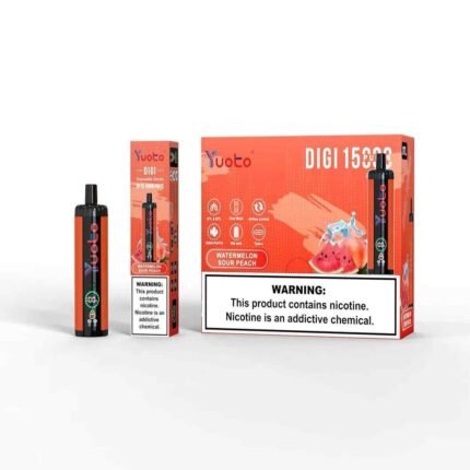 Yuoto Digi 15000 Puffs Price in Dubai WATERMELON SOUR PEACH