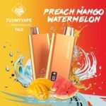 fuumy vape 12000 puffs PEACH MANGO WATERMELON