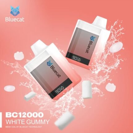 BLUECAT 12000 Puffs Price in Dubai WHITE GUMMY