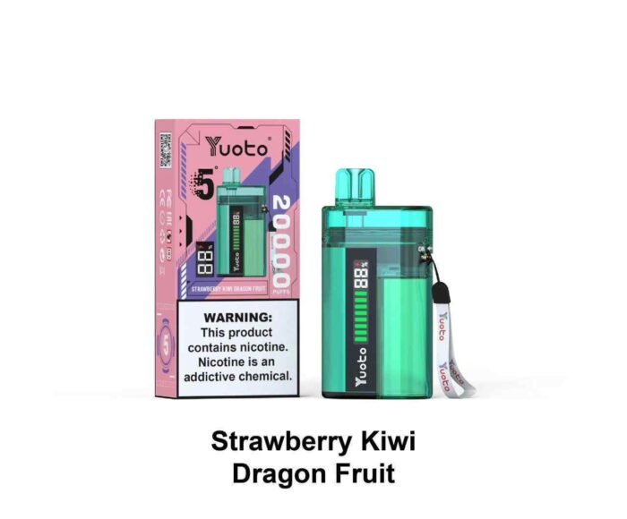 YUOTO OIL CORE 20000 Puffs Price in Dubai STRAWBERRY KIWI DRAGON FRUIT