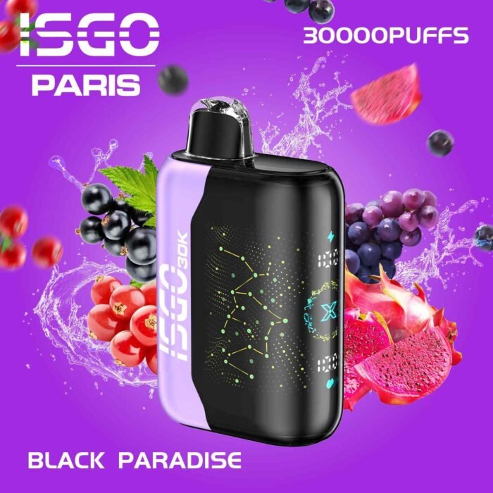 ISGO PARIS X 30000 Puffs Price in Dubai BLACK PARADISE