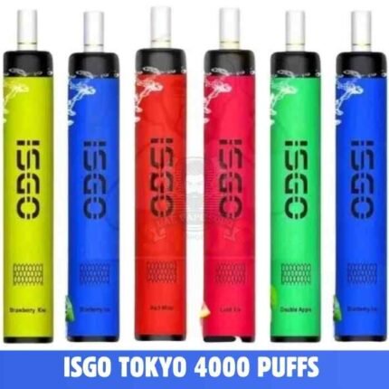 Best ISGO Tokyo 4000 Puffs 2% nicotine Disposable Vape