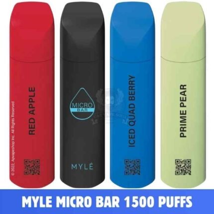 Best MYLE Micro Bar 1500 puffs 2% Nicotine Disposable Vape