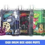 Best ISGO Drum Box 6000 Puffs Rechargeable 50MG Disposable Vape