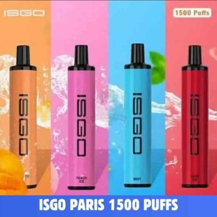 Best ISGO Paris 1500 Puffs 1100mAh 50mg Disposable Vape