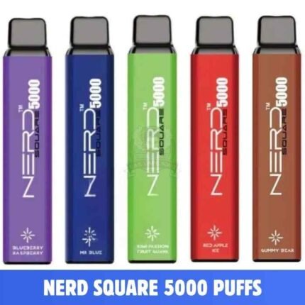 Best NERD Square 5000 Puffs 2% Nicotine Disposable Vape