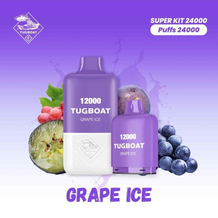 TUGBOAT Super Kit 24000 Puffs Price in Dubai GRAPE ICE