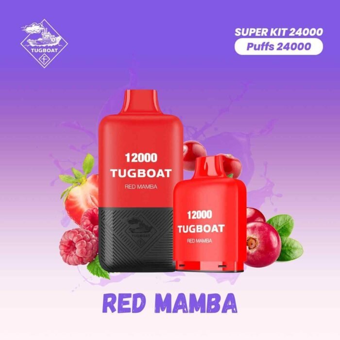 TUGBOAT Super Kit 24000 Puffs Price in Dubai RED MAMBA