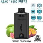 ABAC 17000 Puffs Dual Mesh 5% Nicotine Disposable Vape Price in Dubai Passion Fruit Guava