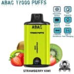 ABAC 17000 Puffs Dual Mesh 5% Nicotine Disposable Vape Price in Dubai Strawberry Kiwi