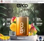 BECO Osens XL 10000 Puffs 50mg Disposable Vape Price in Dubai Mango Ice