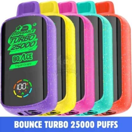 BOUNCE Turbo 25000 Puffs Salt Nicotine 5% Disposable Vape in Duabi