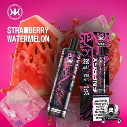 KK ENERGY Bar 5000 Puffs Disposable Vape Price in Dubai Strawberry Watermelon