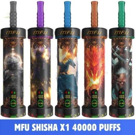 MFU Shisha X1 40000 Puffs Salt Nicotine 5mg Disposable Vape in Dubai