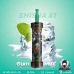 MFU Shisha X1 40000 Puffs Salt Nicotine 5mg Disposable Vape in Dubai Gum Mint