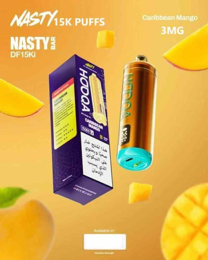 NASTY BAR Hooqa DF15Ki 15000 Puffs Price in Dubai CARIBBEAN MANGO