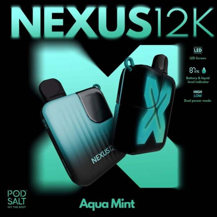 POD SALT Nexus 12000 Puffs Price in Dubai AQUA MINT