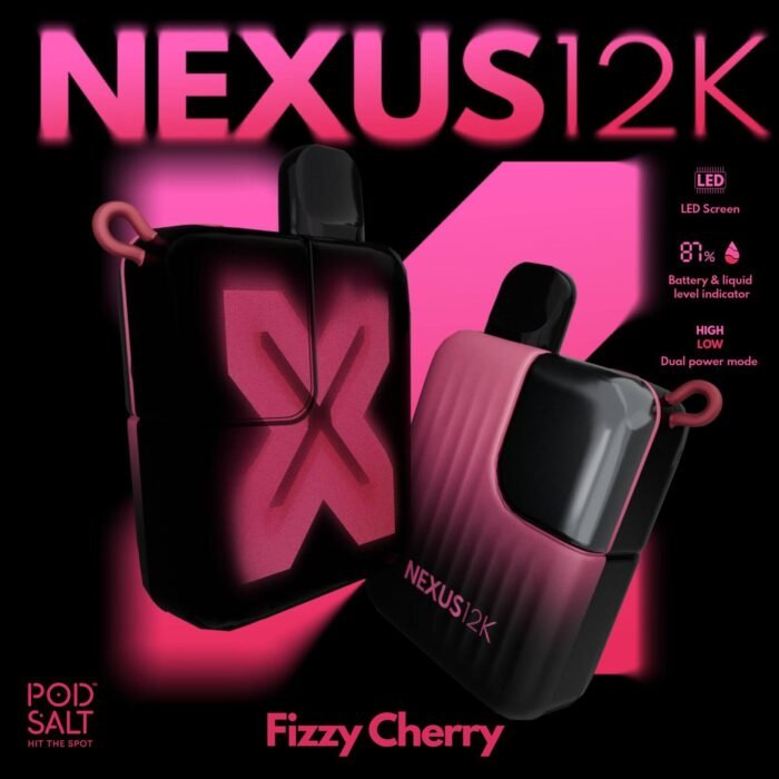 POD SALT Nexus 12000 Puffs Price in Dubai FIZZY CHERRY