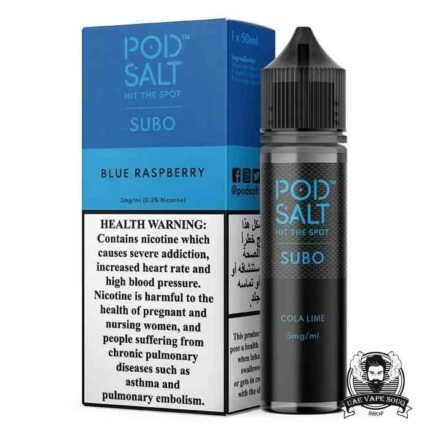 POD SALT Subo 50ml 3mg Nicotine E-Juice Price in Dubai Blue Rasberry