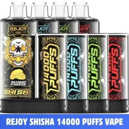 REJOY Shisha 14000 Puffs Salt Nicotine 20mg Disposable Vape in Dubai