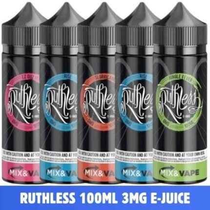 RUTHLESS E-juice 100ML 3mg All Flavors Available Vape Shop in Dubai, UAE