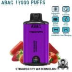 Strawberry ABAC 17000 Puffs Dual Mesh 5% Nicotine Disposable Vape Price in Dubai Watermelon