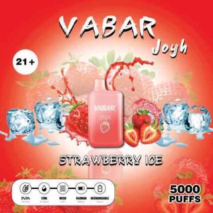 VABAR Joyh 5000 Puffs 2% & 5% Nicotine Disposable Vape in Dubai Strawberry Ice