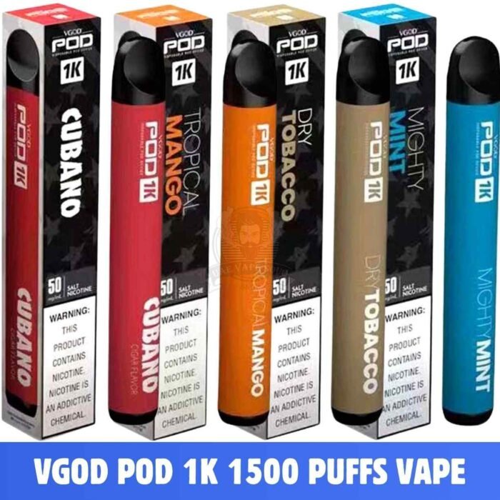 VGOD POD 1K 1500 Puffs 50mg Disposable Vape in Dubai