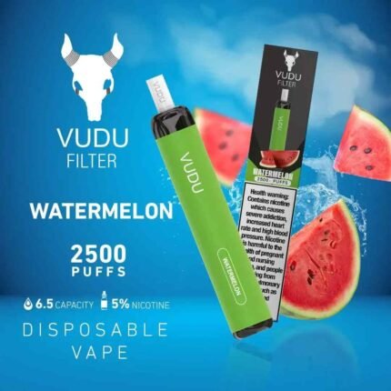 VUDU Filter 2500 Puffs 50Mg Disposable Vape Price in Dubai Watermelon