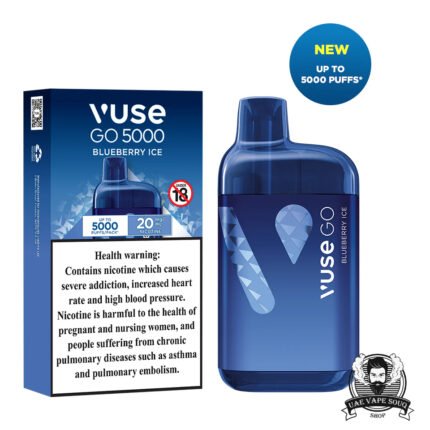 VUSE GO 5000 Puffs Salt Nicotine 20mg Disposable Vape Price in Dubai Blueberry Ice