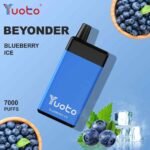 YUOTO Beyonder 7000 Puffs Disposable Vape Price in Dubai blueberry ice