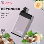 YUOTO Beyonder 7000 Puffs Disposable Vape Price in Dubai coconut melon