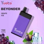 YUOTO Beyonder 7000 Puffs Disposable Vape Price in Dubai grape ice