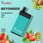 YUOTO Beyonder 7000 Puffs Disposable Vape Price in Dubai strawberry kiwi ice