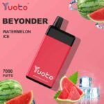 YUOTO Beyonder 7000 Puffs Disposable Vape Price in Dubai watermelon ice